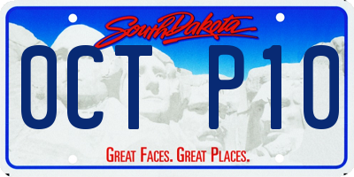 SD license plate 0CTP10