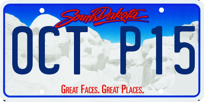 SD license plate 0CTP15