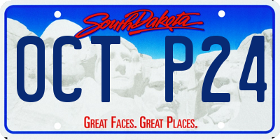 SD license plate 0CTP24
