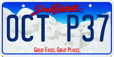 SD license plate 0CTP37