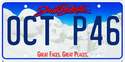 SD license plate 0CTP46