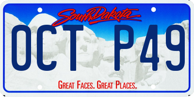 SD license plate 0CTP49