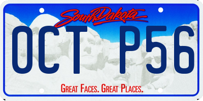 SD license plate 0CTP56