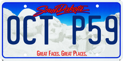 SD license plate 0CTP59