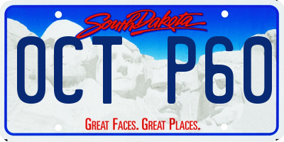 SD license plate 0CTP60
