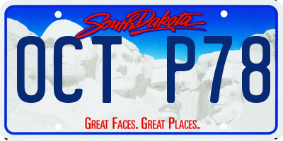SD license plate 0CTP78