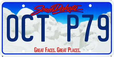 SD license plate 0CTP79