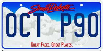 SD license plate 0CTP90