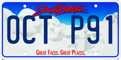 SD license plate 0CTP91