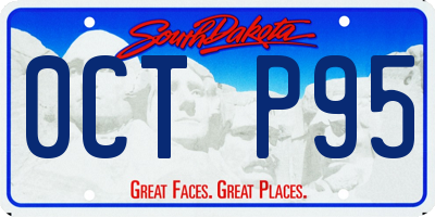 SD license plate 0CTP95