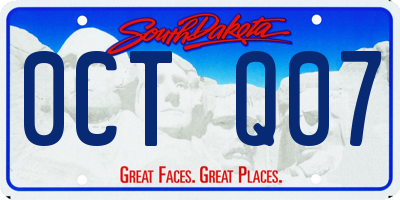 SD license plate 0CTQ07