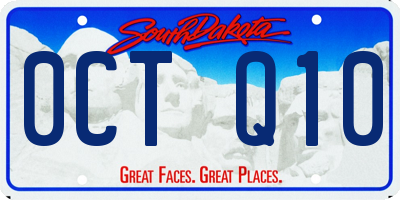SD license plate 0CTQ10