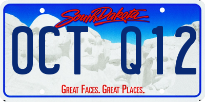 SD license plate 0CTQ12