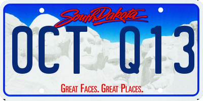 SD license plate 0CTQ13