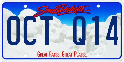 SD license plate 0CTQ14
