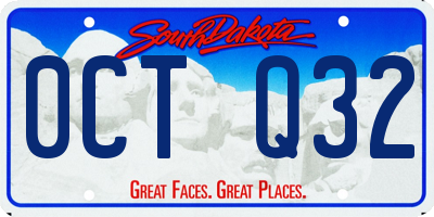 SD license plate 0CTQ32