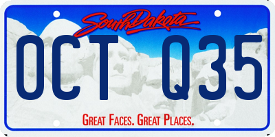 SD license plate 0CTQ35