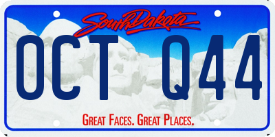 SD license plate 0CTQ44