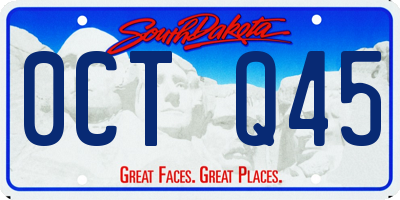 SD license plate 0CTQ45