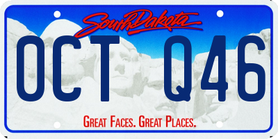 SD license plate 0CTQ46
