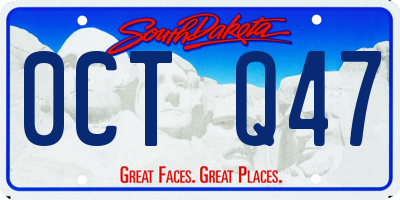 SD license plate 0CTQ47