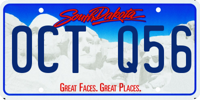 SD license plate 0CTQ56