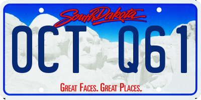 SD license plate 0CTQ61