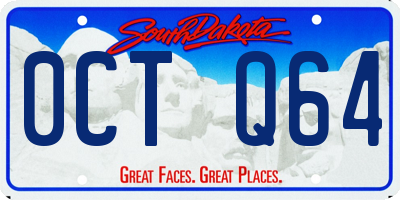SD license plate 0CTQ64