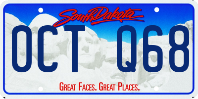 SD license plate 0CTQ68