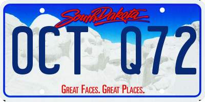 SD license plate 0CTQ72