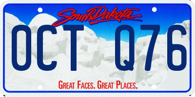 SD license plate 0CTQ76
