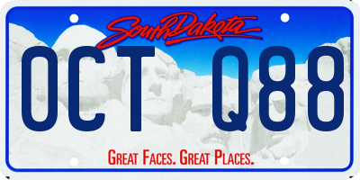 SD license plate 0CTQ88