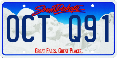 SD license plate 0CTQ91