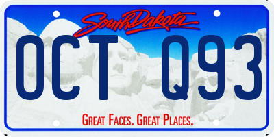 SD license plate 0CTQ93