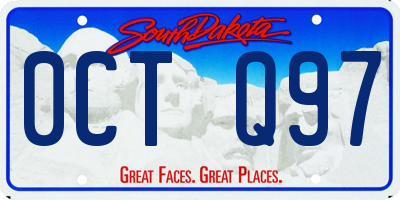 SD license plate 0CTQ97