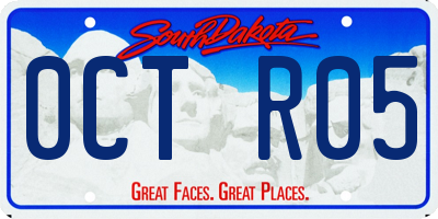 SD license plate 0CTR05