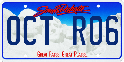 SD license plate 0CTR06