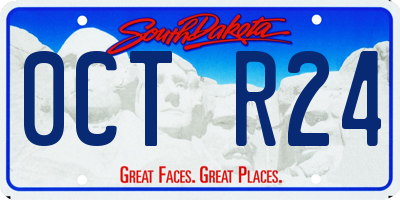 SD license plate 0CTR24