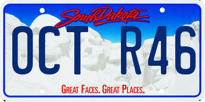 SD license plate 0CTR46