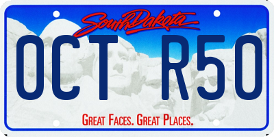 SD license plate 0CTR50