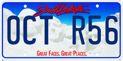 SD license plate 0CTR56