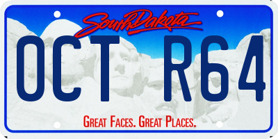 SD license plate 0CTR64