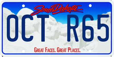SD license plate 0CTR65