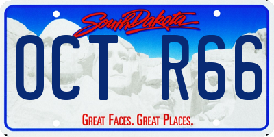 SD license plate 0CTR66