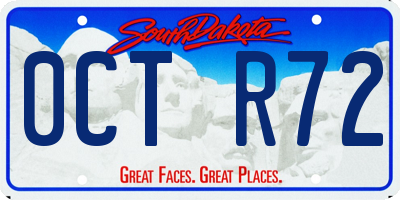 SD license plate 0CTR72