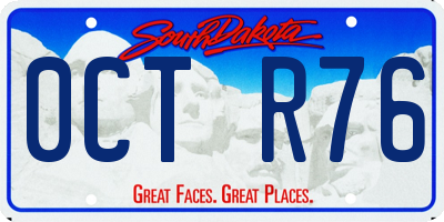 SD license plate 0CTR76