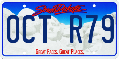 SD license plate 0CTR79