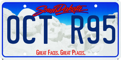 SD license plate 0CTR95