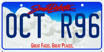 SD license plate 0CTR96
