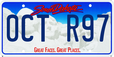 SD license plate 0CTR97